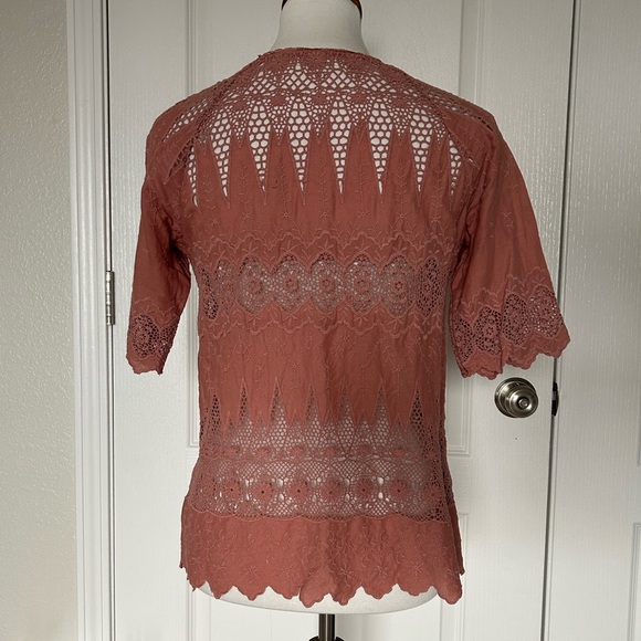 Ulla Johnson Sadie Lace Blouse Embroidered - Picture 4 of 7